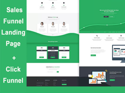 I will build you automated clickfunnel landing page sales funnel