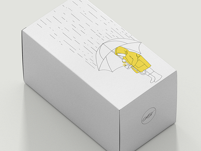 YELLOW RAINCOAT CANDLES PACKAGING : BOX II