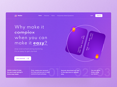 Wallet Web UI app easy financial nubank product design purple purplefinance ui ui design uiboost ux design web design