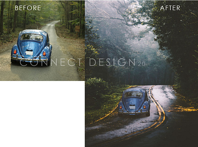 Image Manipulation blend car image image editing image manipulation photoshop road shadow trees