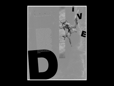 Dive graphic design layout poster poster art poster design print print design typo typography