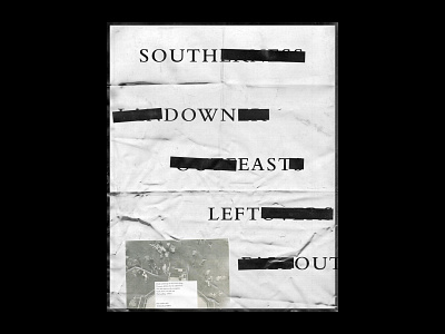South Down East Left Out design illustration layout logo poster poster art poster design print print design typography