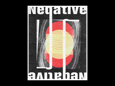 Negative design illustration layout poster poster art poster design print print design typography