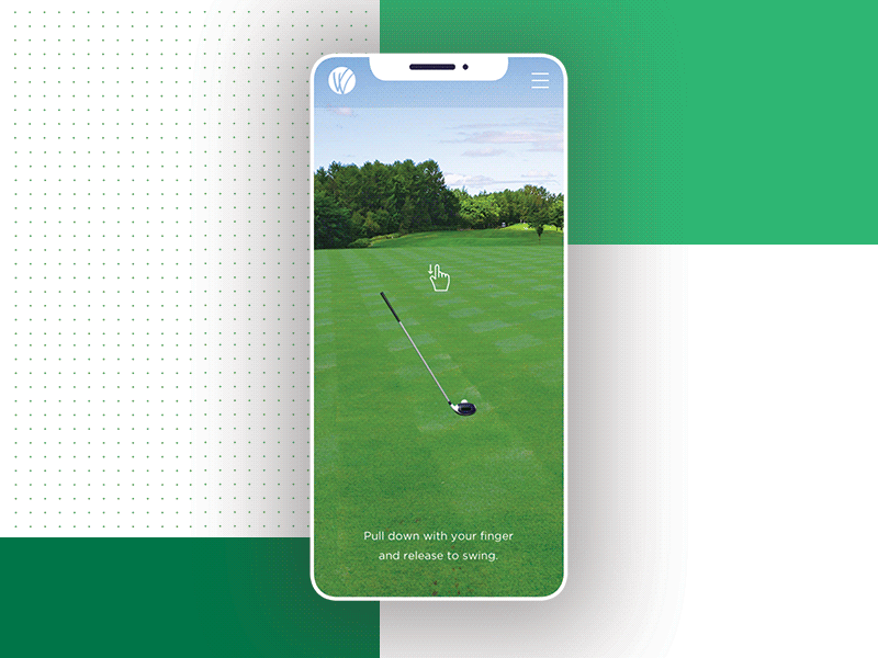 DriveToWindCreek.com 3d app c4d golf golf club mobile mobile game swing ui