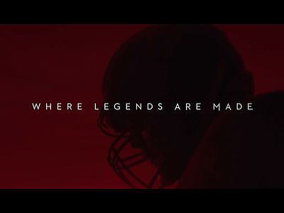 Where Legends are Made Campaign college sports motion design tv production university of alabama video editing video production