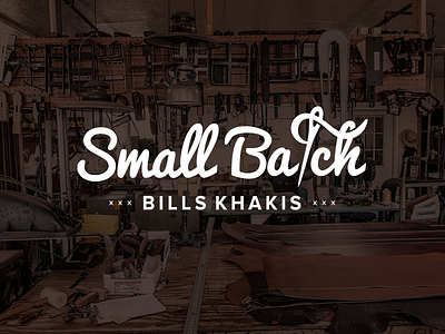 Bills Khakis Small Batch Logo logo menswear