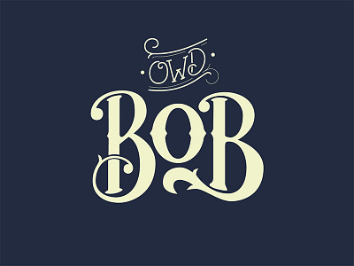 Owdbob Dribbble branding illustration lettering prints
