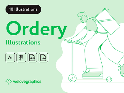 Ordery Delivery Illustrations