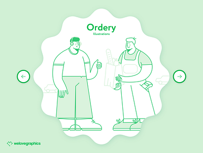 Ordery - Food Delivery delivery figma food food app illustration art illustrations illustrator startap vector website