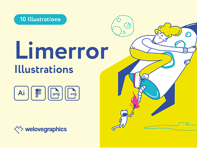 Limerror Illustrations adobe error 404 errors figma illustration art illustrations illustrator notifications page