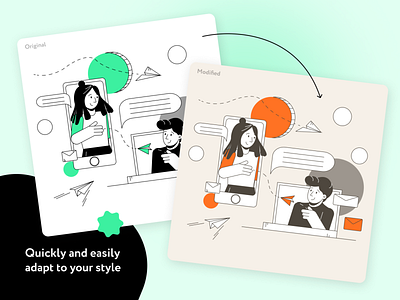 Communication advertising chat communication figma illustraion illustration illustrations illustrator marketing send seo vector