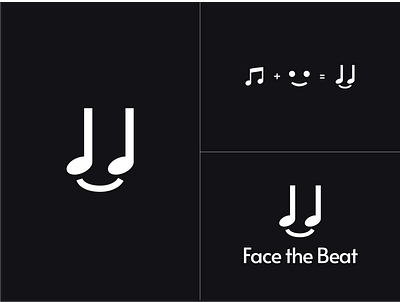 Face the Beat Logo branding design icon logo logo design logo design concept logo designer logodesign minimal symbol wordmark