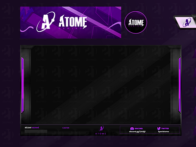 Twtich Overlay Atome avatar banner overlay twitch