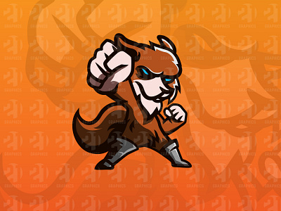 Fox Fighter esport esportlogo fox fox illustration fox logo foxy illustration illustrator logo mascot mascotlogo vector