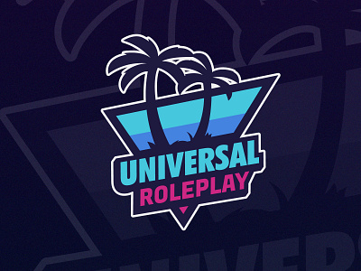 UniversalRoleplay 80s branding esportlogo illustration logo vector