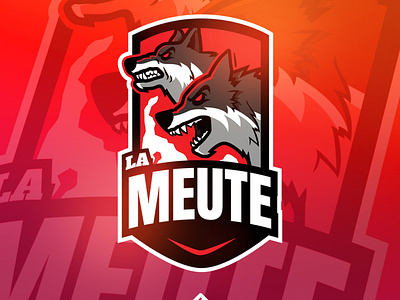 La Meute design esport esportlogo illustration logo mascot mascotlogo vector