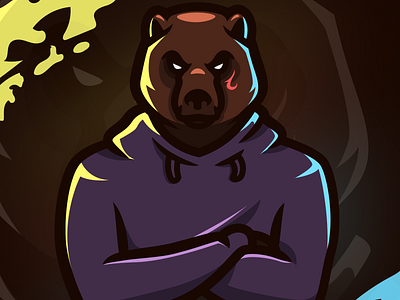 Bear bear esport illustration logo mascot mascotlogo vector