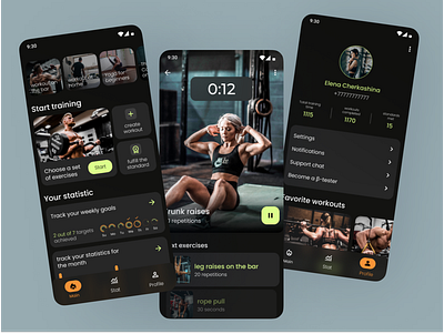 Android fitness app android app app branding design fitness app fitness tracking illustration material design mobileappdesign training app typography ui ux workout app