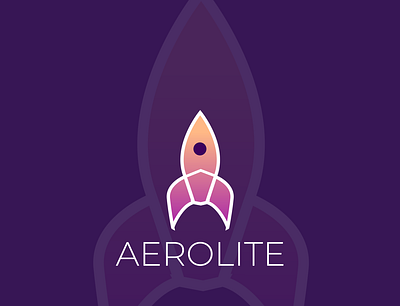 Aerolite space logo design icon logo