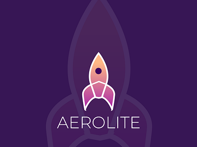 Aerolite space logo design