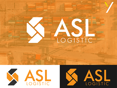 ASL logistic Logo Design