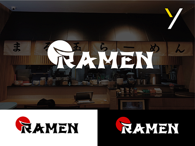 Ramen Logo Design brand identity branding design food company food logo japanese japanese food logo logo design ramen