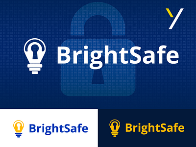BrightSafe Logo Design brand identity branding creative future future technology innovation logo logo design safe security tech tech company