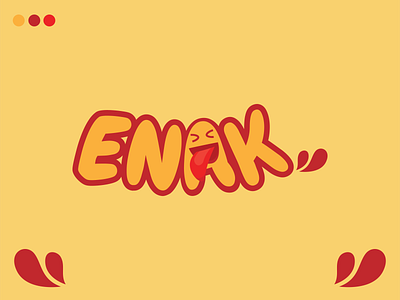 ENAK food logo design