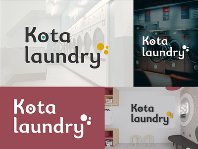Kota laundry logo design branding clean freelance graphic design laundry logo logo design modern premium logo project simple