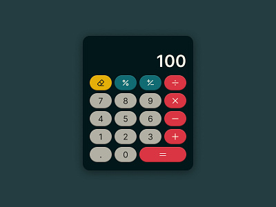 Calculator calculator color design shiftnudge ui