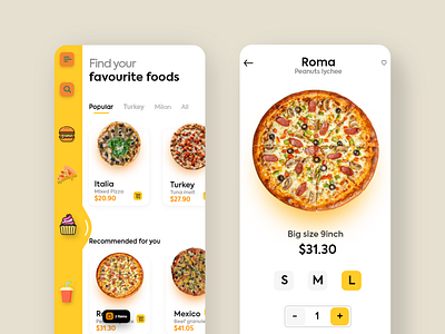 App design favorite your food