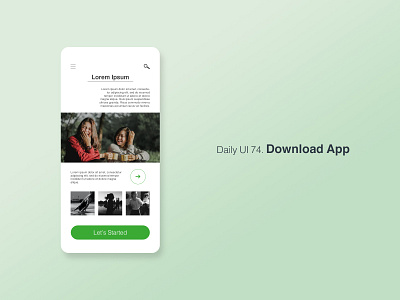 Daily UI 74/100 - Download App app dailyui dailyuichallenge design download download app mobile ui ux web website