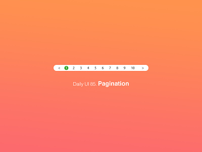 Daily UI 85/100 - Pagination