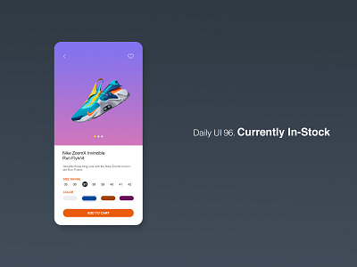 Daily UI 96/100 - Currently In-Stock app currently in stock daily ui dailyui dailyuichallenge design in stock instock mobile ui ux web website