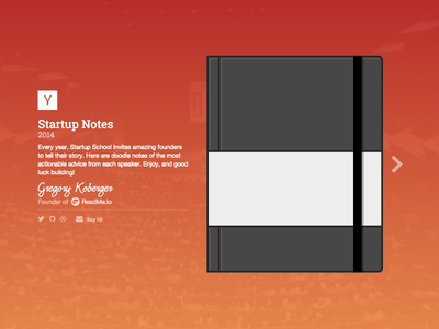 Startup Notes 2014