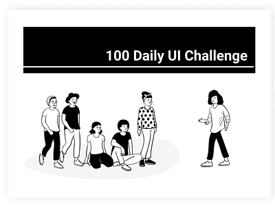 100 Days Daily UI Challenge branding design illustration logo typography ui vector