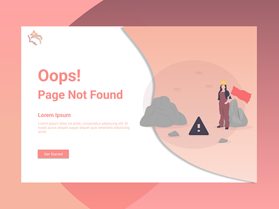 404 Page Not Found 3d animation branding graphic design logo motion graphics ui