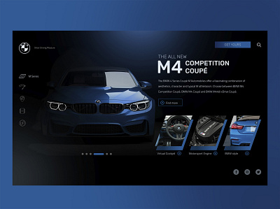 BMW M4 Website bmw design ui ux