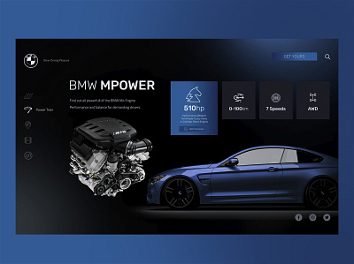 BMW M4 Website 2 bmw design ui ux