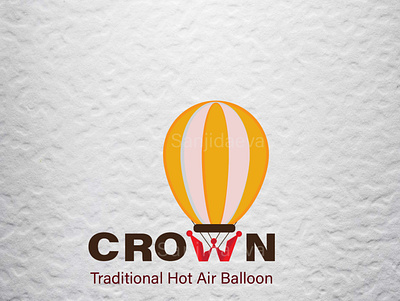 Hot Air Balloon logo Design branding day2 design dribbble flat graphic design illustration illustrator logo minimal typography vector