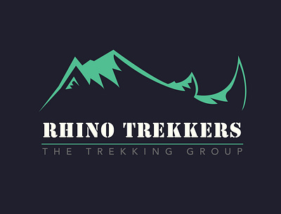 Rhino Trekkers (Trekkers group logo design) art branding design icon illustration illustrator logo minimal photoshop vector