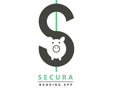SECURA banking app logo art branding design graphic design illustration illustrator logo ui vector web