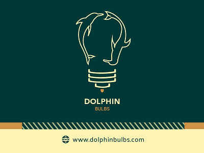 Dolphin Bulb visiting card front art branding design graphic design illustration illustrator logo vector vistingcard
