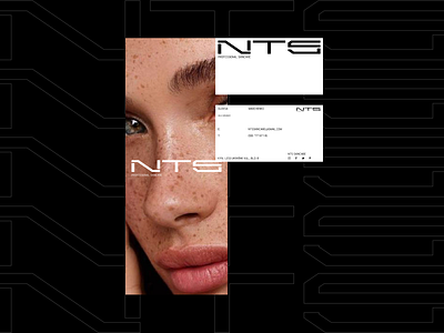 NTS skincare. Branding branding bussines card card clean design logo minimal promo