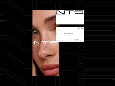 NTS skincare. Branding