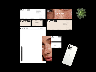 NTS skincare. Branding