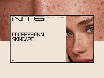 NTS skincare. Home page