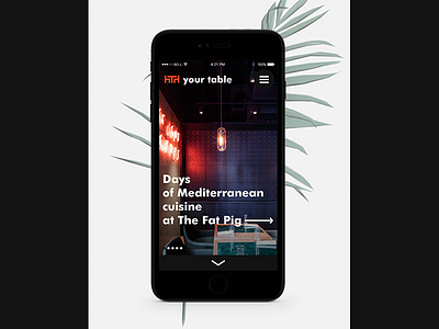 Your table app apple clean interactions interactive iphone minimal mobile red ui ux