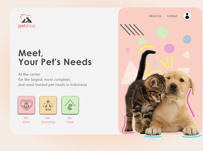 Web 1920 1 animal design minimal pets petshop ui uidesign ux uxdesign web