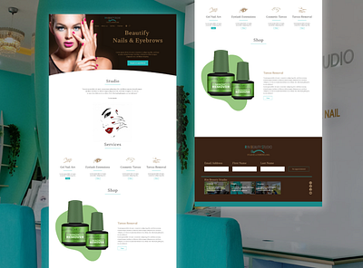 Beauty Salon Web Design design juniorui typography ui uidesign ux uxdesign web